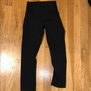 Lululemon wunder under crop leggings